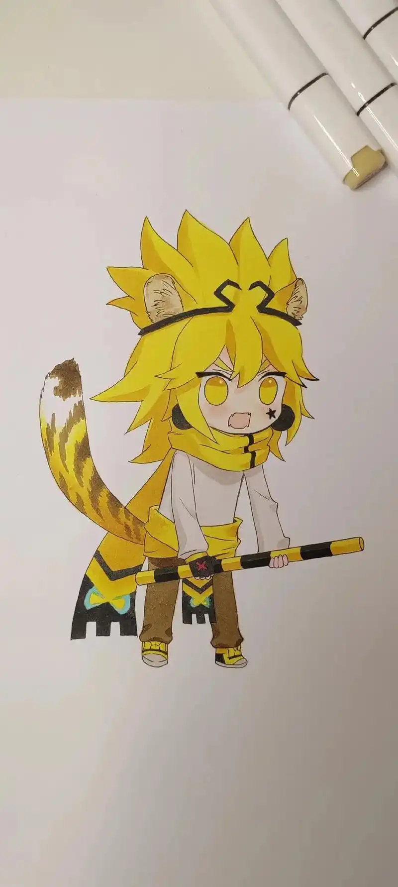 马克笔手绘 #嘉德罗斯 #凹凸世界 #手绘过程 #二次元 - 抖音