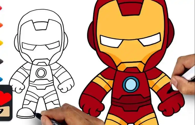 今天我们来画钢铁侠!