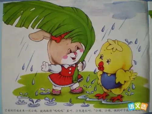 下雨小兔回家看图写话作文