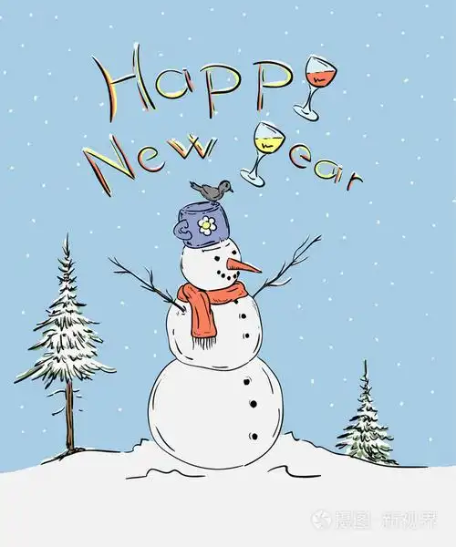 雪人插画-正版商用图片1e70sc-摄图新视界