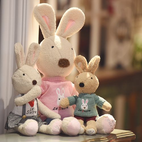 可爱兔公仔毛绒玩具小兔子布娃娃宝宝安抚玩偶情侣兔女孩生日礼物
