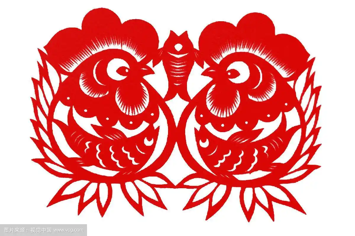 剪纸艺术——鸡