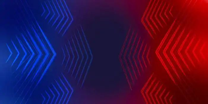 红蓝碰撞渐变几何对抗背景