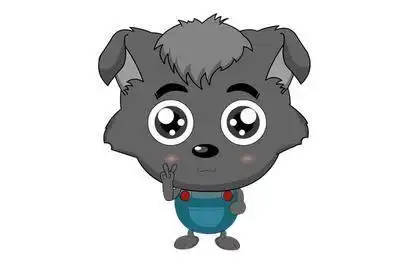 小灰灰最简单简笔画