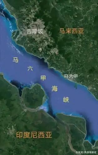 位于海峡北岸的马六甲