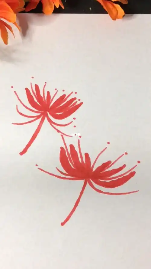 彼岸花这样画学不会你打我