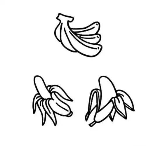 香蕉的图片简笔画 香蕉的图片简笔画图片大全动漫