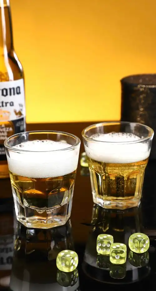 酒杯加厚钢化玻璃杯夜店ktv小啤酒杯 八角杯水杯子茶杯洋酒杯耐摔