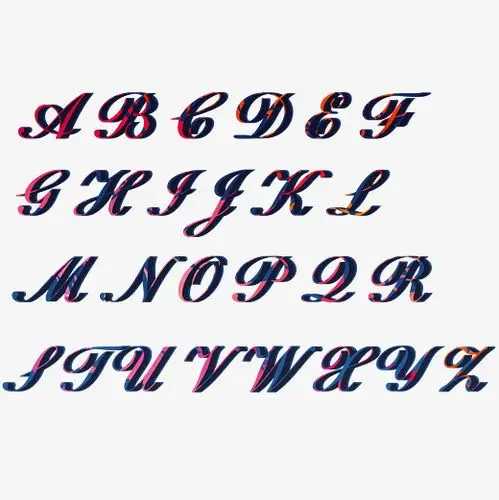 原创大写字母合集艺术字