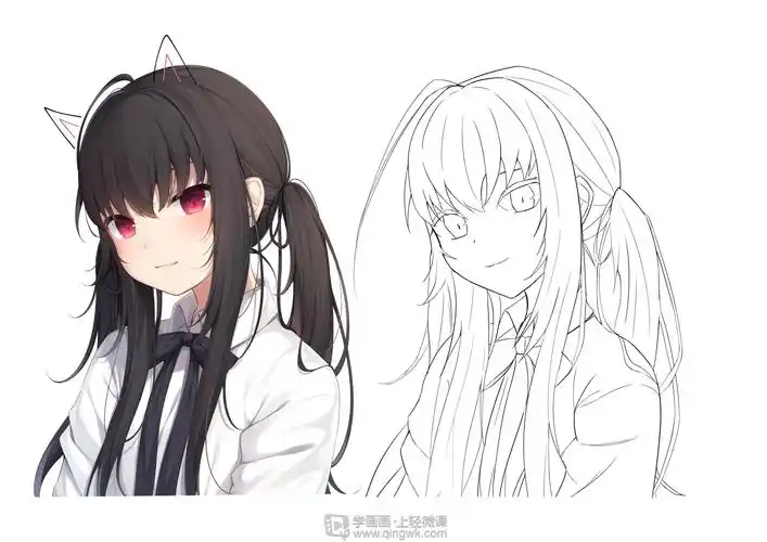 动漫人体魔鬼特训半身临摹与线条练习