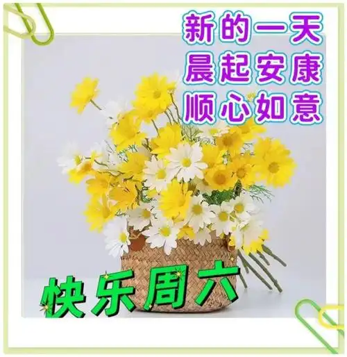 周六早上好问候语祝福图片新周早安励志正能量句子