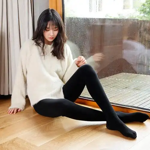 黑色打底袜女冬加绒加厚连裤袜秋冬一体绒韩国压力瘦腿袜美腿塑形