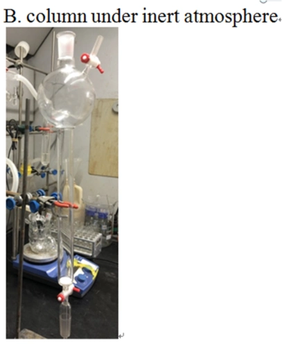 进入装置,造成目标产物变质,无水无氧条件下的色谱柱采用一体化设计