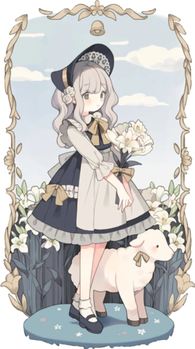 免抠素材 手帐 水彩 女孩 小物