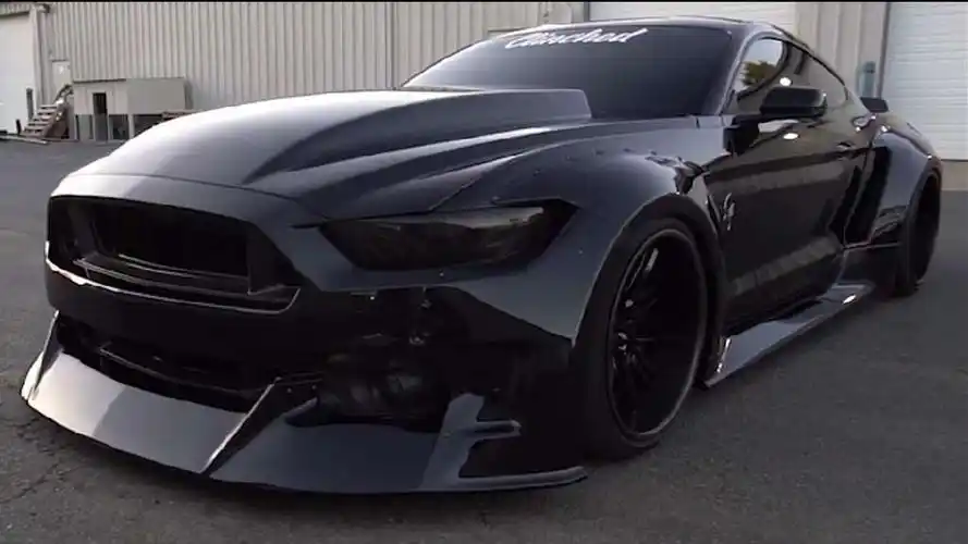 blackout宽体写意改装福特野马