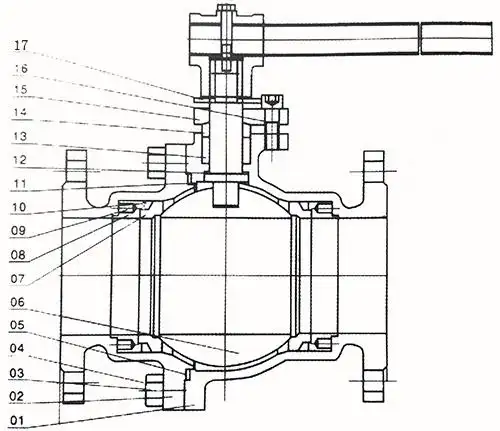 q41f-16c法兰浮动球阀
