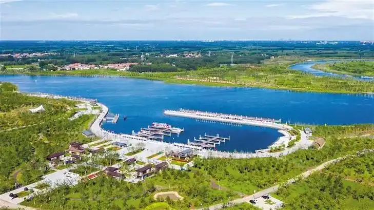 香河运河中心码头.本报记者 贾珺 摄