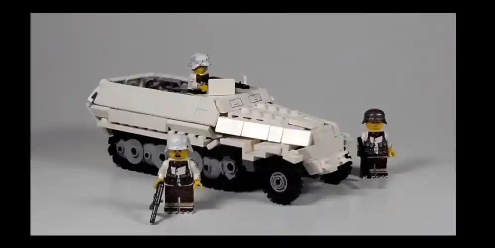 乐高 lego ww2 sd.kfz 251/c装甲车 moc作品