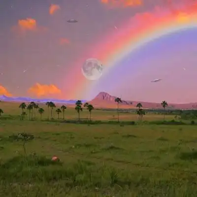 雨后彩虹头像最漂亮的唯美的彩虹头像