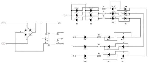 一种双回路线路的led灯带的制作方法