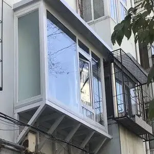 断桥铝隔断平开上悬窗户推拉窗 下悬窗双层中空钢化玻璃外扩飘窗