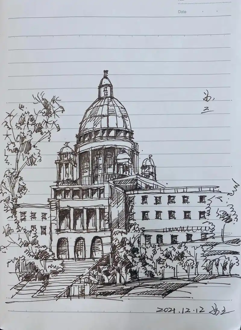 sketching daily#建筑速写 - 抖音