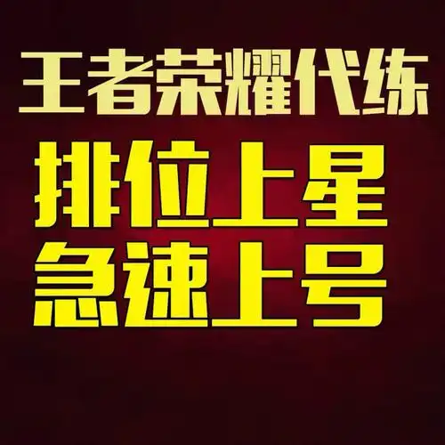 【亏本低价接单】王者荣耀代练排位代打上分游戏段位苹果系统
