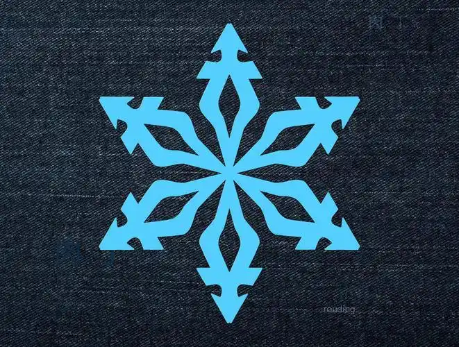 阐述剪纸六瓣雪花过程