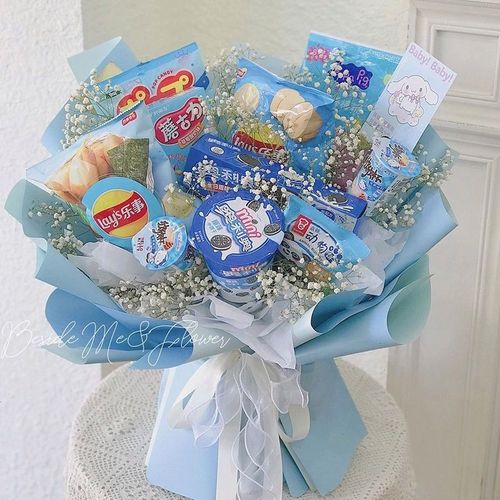 六一儿童节创意零食花束手工制作diy材料包送宝宝女朋友生日礼物.