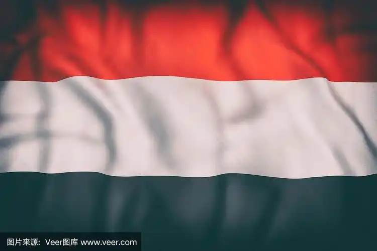 也门共和国国旗飘扬