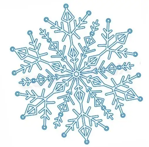 求一小雪花图案矢量如图,一模一样