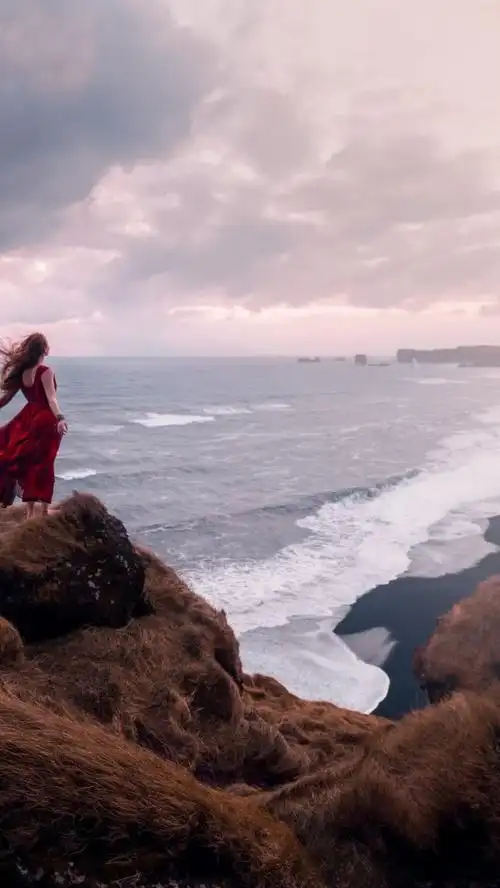 女孩,岸,海,高清图片-壁纸有毒