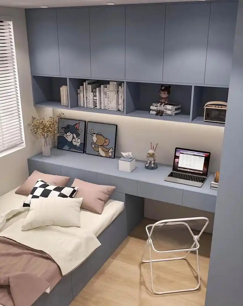 而且收纳功能强大,满足男孩子的期待~卧室设计 儿童房 榻榻米 同城