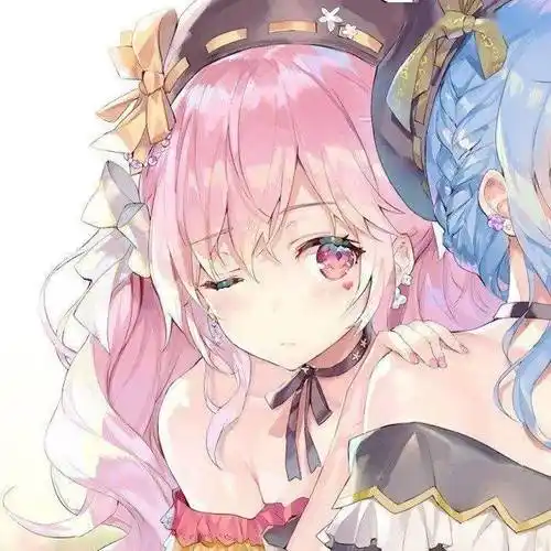 百合情头闺蜜头像女女头像