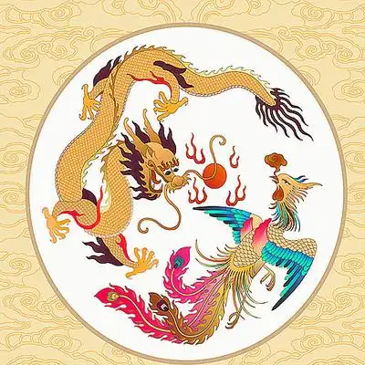 龙凤呈祥插画