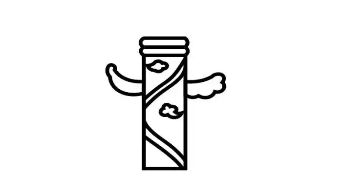 华表柱简笔画