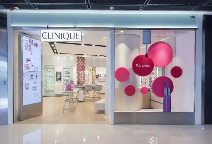 香港倩碧化妆品专卖店设计