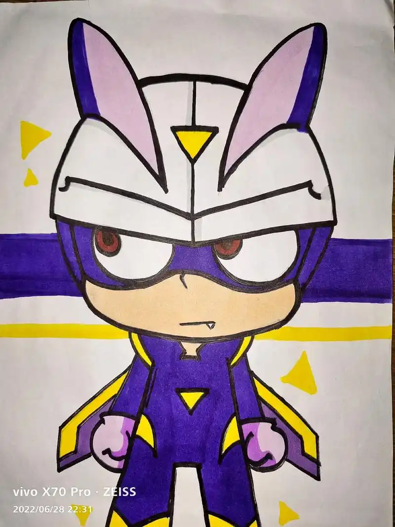 小心超人伽罗 #开心联盟 #伽小  学习上有画画这个劲头, - 抖音