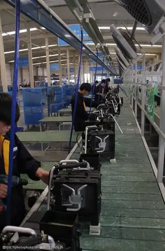 现代工厂流水线图片