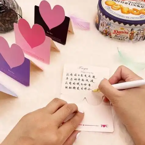 爱心贺卡节日生日贺卡活动小礼品祝福卡片情人节感谢