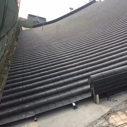 金属仿古琉璃瓦 铝筒瓦 仿古铝瓦 屋面琉璃瓦 铝制滴水檐 翘角 吻兽