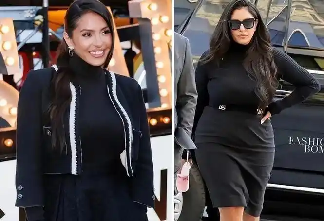 41岁瓦妮莎近照穿抹胸裙好迷人女儿短发优雅身材不输妈妈