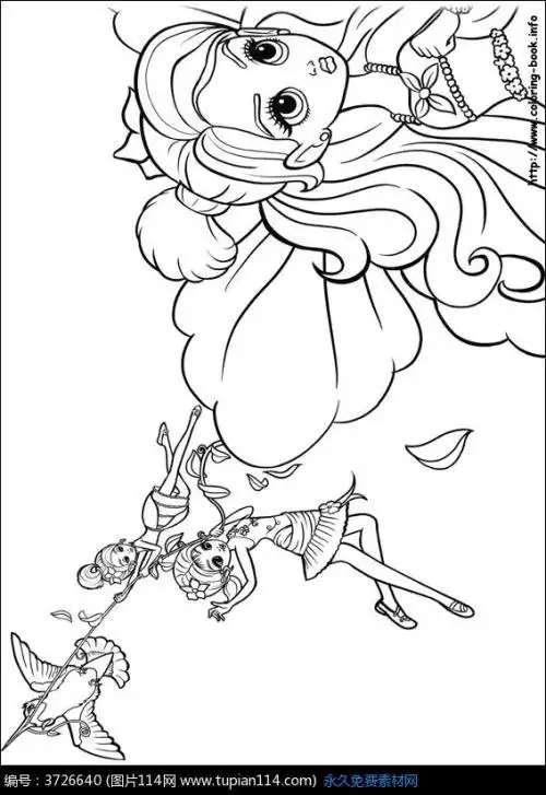 简笔画漂亮的蝴蝶仙子