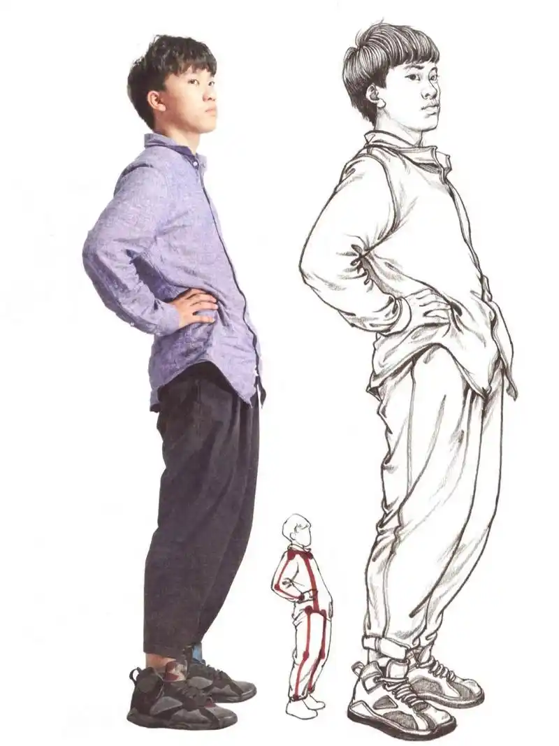 速写人物临摹素材