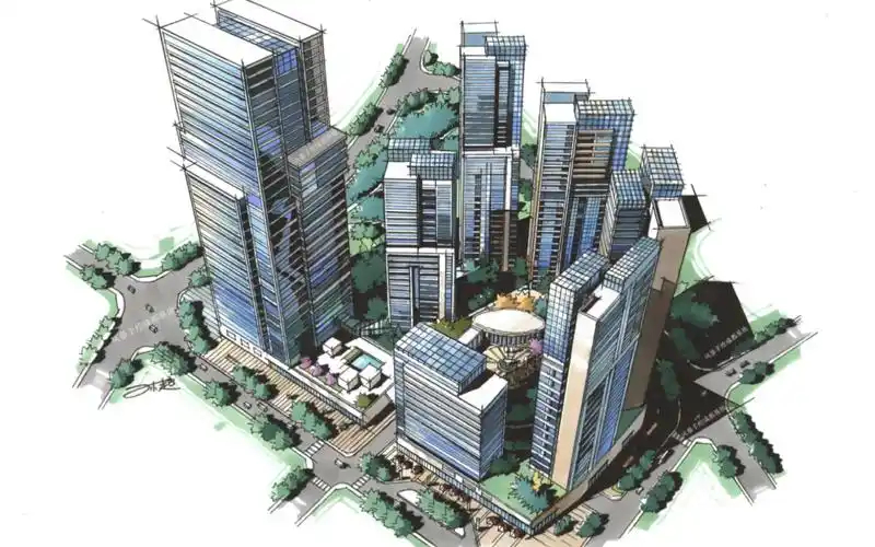 简简单单画张规划手绘,规划鸟瞰图画法步骤.