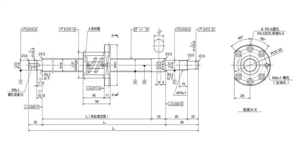 nsk 滚珠丝杠 小型fa系列 ma.fa.