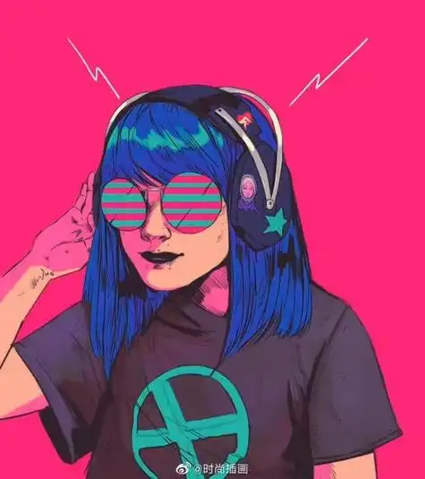 酷酷的女孩头像漫版_微信头像图片大全 - 易表情 更多搞笑表情