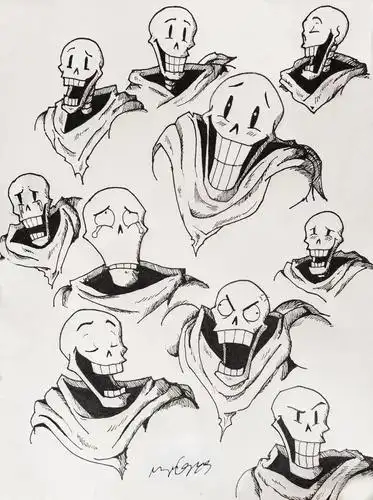 undertale传说之下精美人物图包papyrus篇