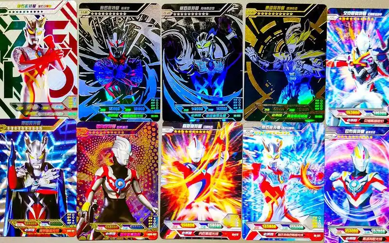 奥特曼卡片荣耀版10连开,超稀有塞罗奥特曼zr卡,小杰哥激动万分!
