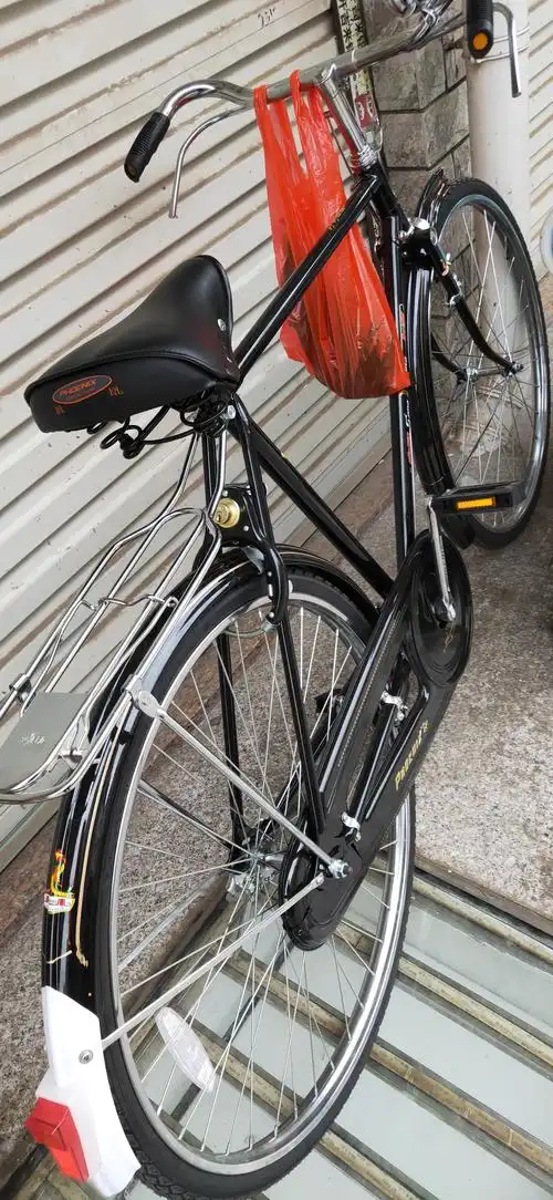 老上海凤凰26/28寸传统老式复古杆闸男女轻磅重磅加重载重自行车